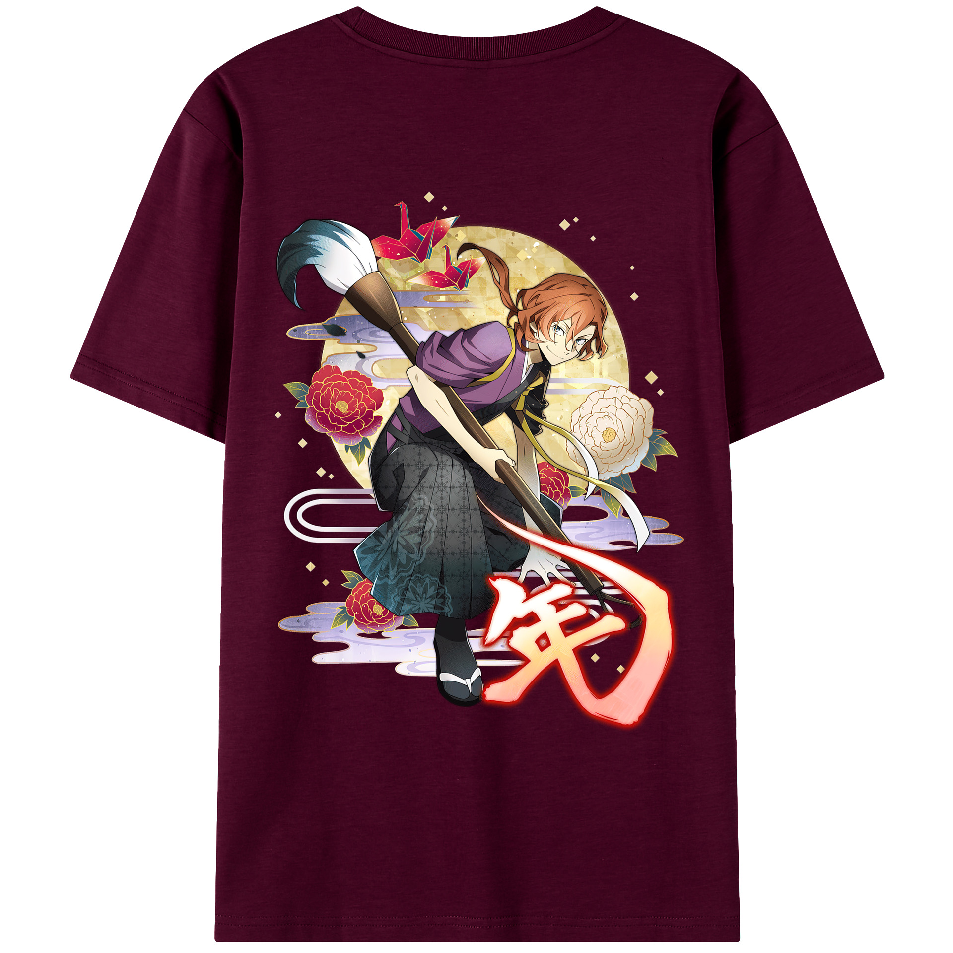 （画像用） 文豪ストレイドッグス Bungo Stray Dogs レディース半袖Tシャツ(バックプリント)